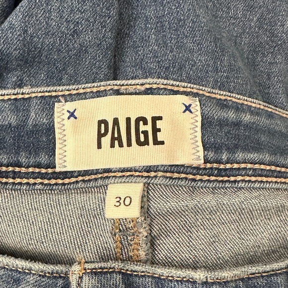 Paige Cindy Crop in Destructed Bazar Size 30 - Picture 10 of 12